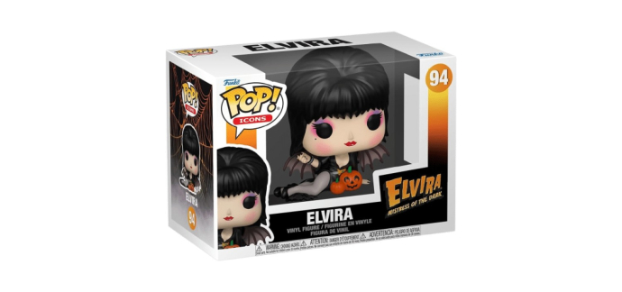 Amazon: Funko Pop Elvira Mistress of the Dark Pumpkins (Figurine) à 11,2€ (au lieu de 16€)