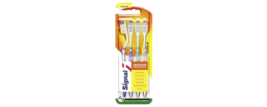 Amazon: Lot de 4 Brosses à Dents Signal Protection Intégrale Medium à 1,48€ (au lieu de 1,62€)