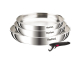 Amazon: Batterie de cuisine Tefal Ingenio Emotion - 3 poêles inox 22/24/28cm, poignée amovible, induction à