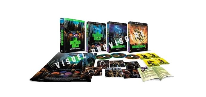 Amazon: Coffret Les Tortues Ninja La Trilogie Édition Collector Limitée Blu-ray 4K Ultra HD à 51,78€