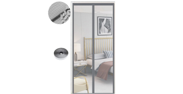 Amazon: Moustiquaire magnétique pour portes 90x215cm - aimants puissants, fermeture automatique à 9,99€