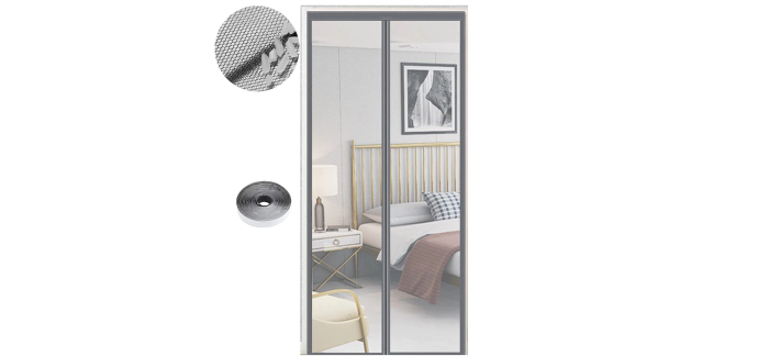 Amazon: Moustiquaire magnétique pour portes 90x215cm - aimants puissants, fermeture automatique à 9,99€