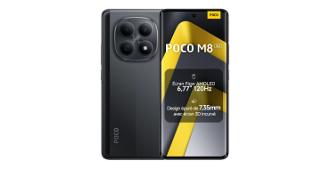 Amazon: Smartphone Xiaomi Poco M8 8+256 Go Snapdragon 6 Gen 3 - Noir à 182,09€ (au lieu de 237,45€)