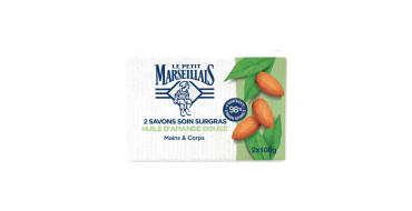 Amazon: Savon Soin Surgras Huile d'Amande Douce Le Petit Marseillais - 2 x 100 g à 0,90€ (au lieu de 1,65€)