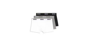 Amazon: Lot de 3 Boxers homme Boss Power - Coton Stretch à Logos répétés à 21,95€