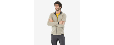 Decathlon: QUECHUA Polaire de randonnée montagne homme MH500 Light full zip beige à 19,99€ (au lieu de 34,99€)