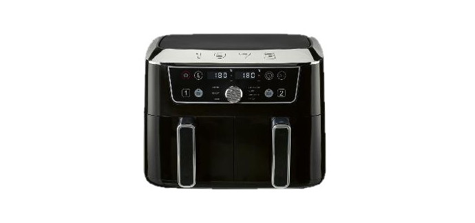 LIDL: SILVERCREST Friteuse à air chaud double zone Retro 1973 - 2x4,35L, 2600W à 79,99€