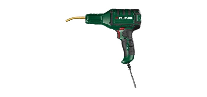 LIDL: PARKSIDE Pistolet de soudage plastique PKSP 50 B1 - 50 W, 680°C, 200 agrafes à 14,99€