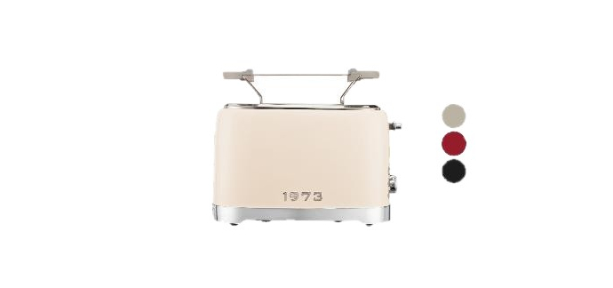 LIDL: SILVERCREST Grille-pain double Retro 1973 - 980 W, 6 niveaux à 19,99€ (au lieu de 24,99€)