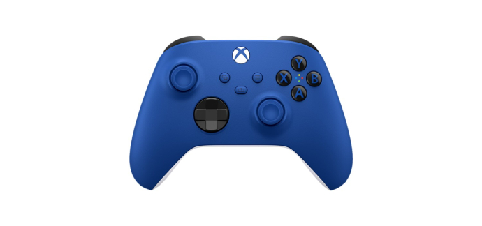 Amazon: Manette Xbox Series X Bleue Shock Blue (Xbox Series) à 45,6€ (au lieu de 59,99€)