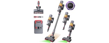 JoyBuy: Lubluelu X1000 Aspirateur balai sans fil - station vidange auto 2,5L à 82,99€ (au lieu de 168,99€)