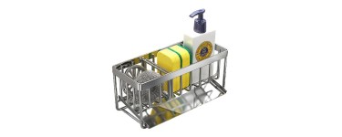 JoyBuy: Maxcook organisateur pour évier de cuisine - acier inoxydable 304, 21×10×8,4 cm à 8,38€