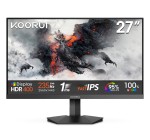 Amazon: Ecran PC 27" Koorui - 235Hz, IPS, QHD, HDR400, 1ms à 119,99€ (au lieu de 163,25€)