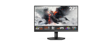 Amazon: Ecran PC 27" Koorui - 235Hz, IPS, QHD, HDR400, 1ms à 119,99€ (au lieu de 163,25€)