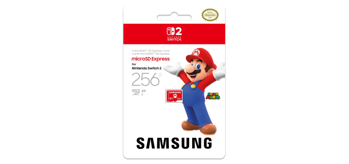 Amazon: Carte mémoire micro SD Samsung Express - 256 Go à 46,79€ (au lieu de 52€)