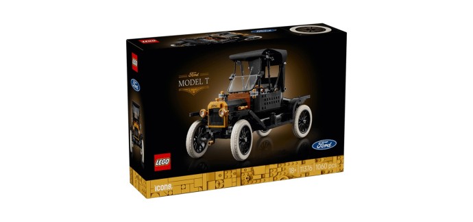 Carrefour: LEGO Icons 11376 Ford Model T à 90,99€ (au lieu de 129,99€)