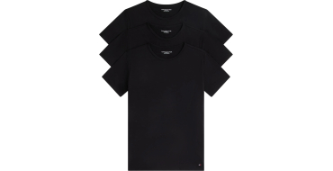 Amazon: Lot de 3 T-Shirts Tommy Hilfiger - Noir, Tailles M ou L à 24€ (au lieu de 32€)