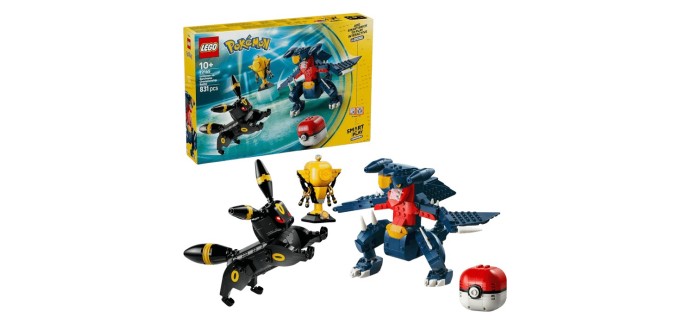 Amazon: LEGO 72165 Pokémon Noctali vs Carchacrok à 64,99€ (au lieu de 79,99€)