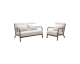 Sweeek: Banquette + Fauteuil bouclette hévéa teinté à 349,99€ (au lieu de 499,99€)