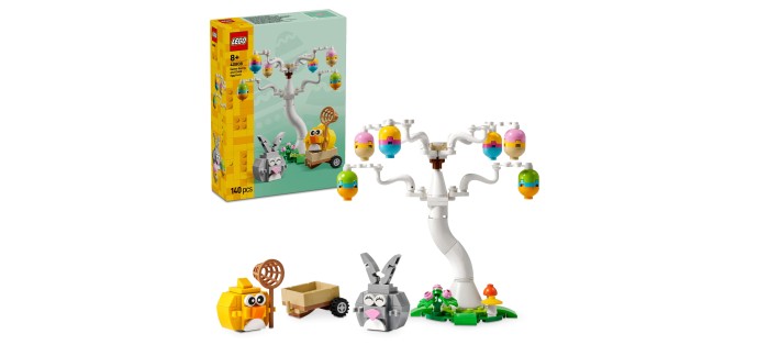 Amazon: LEGO® Iconic Le lapin de Pâques et la chasse aux œufs (40808) à 8,98€