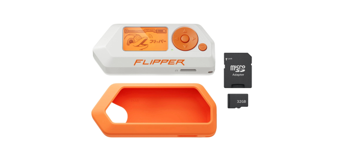 Amazon: Flipper Zero Essentials Kit - Coque en Silicone, Carte MicroSD 32 Go à 170,15€ (au lieu de 199€)