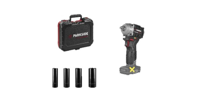 LIDL: PARKSIDE PERFORMANCE Boulonneuse à chocs sans fil 12V - 300 Nm, 4 niveaux à 29,99€