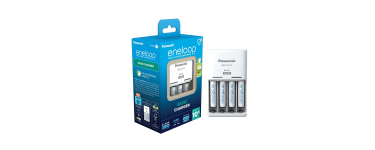 Amazon: Chargeur Eneloop Basic pour 2 ou 4 Piles Ni-MH AA/AAA + 4 piles AAA Eneloop à 16,14€