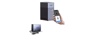 Amazon: NAS UGREEN DH2300 + batterie US2000 - 2 baies, 4Go RAM, HDMI 4K, NFC, 1GbE, UPS 6000mAh à 243,58€