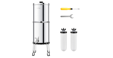 Amazon: Système de filtration d'eau par gravité Vevor - 8,5 L à 67,52€ (au lieu de 87,25€)
