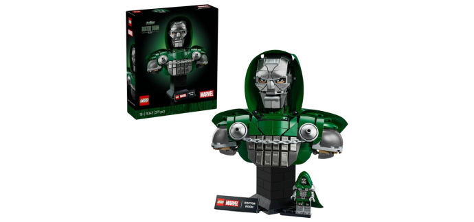 Amazon: LEGO 76345 Buste du Docteur Doom Marvel à 39,99€ (au lieu de 49,99€)