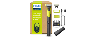 Amazon: Rasoir électrique Philips OneBlade 360 QP4631/65 - étui et connectivité à 39,99€ (au lieu de 51,44€)