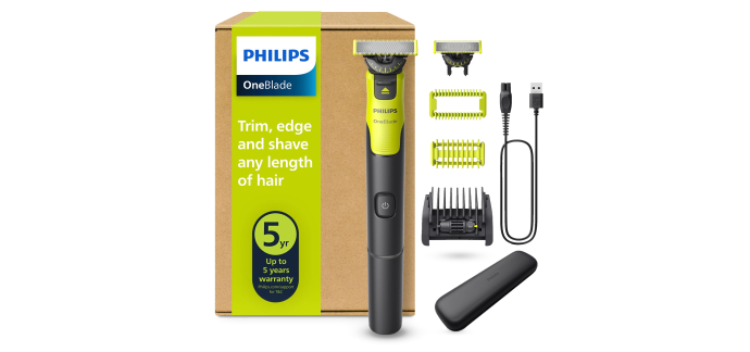 Amazon: Rasoir électrique Philips OneBlade 360 QP4631/65 - étui et connectivité à 39,99€ (au lieu de 51,44€)