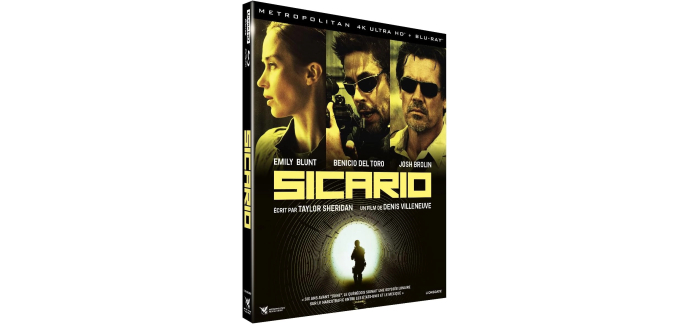Amazon: Blu-Ray & 4K Ultra HD Sicario Edition limitée à 14,99€ (au lieu de 17,49€)