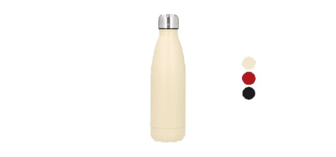 LIDL: SILVERCREST Bouteille isotherme 0,5 l - Acier inoxydable, garde chaud 18h/froid 24h à 3,49€