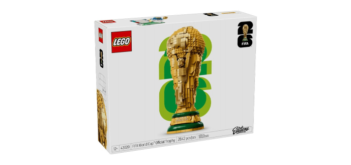Amazon: LEGO 43020 Trophée Coupe du Monde FIFA à 120€ (au lieu de 179,99€)