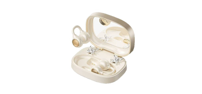 JoyBuy: Dpower M183 Écouteurs à clip d'oreille ouverts - Bluetooth 6.0, audio spatial, boîtier miroir à 19,9
