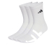 Amazon: Lot de 3 paires de chaussettes Adidas mi-mollet rembourrées - Blanc, du 34 au 51 à 7,99€