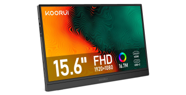 Amazon: Écran portable KOORUI E1511A - 15.6", IPS, 1920x1080, USB-C, HDMI à 54,99€ (au lieu de 76,9€)