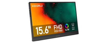 Amazon: Écran portable KOORUI E1511A - 15.6", IPS, 1920x1080, USB-C, HDMI à 54,99€ (au lieu de 76,9€)