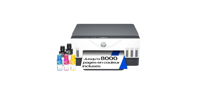 Amazon: Imprimante multifonction HP Smart Tank 6005 - Wi-Fi, Recto/Verso Auto, 3 ans d'encre à 159,96€