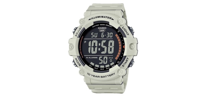 Amazon: Montre de Sport Casio AE-1500WH-8B2 à 39,9€ (au lieu de 57€)