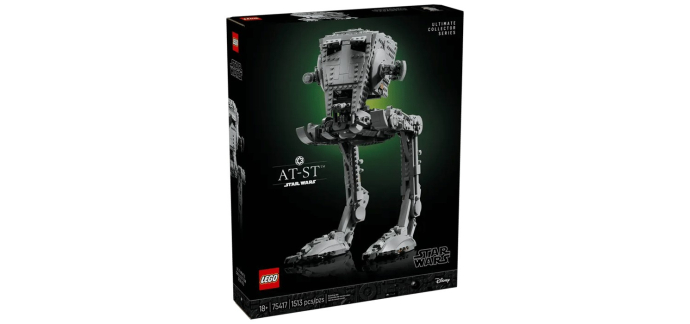 Amazon: Lego Star Wars Le marcheur AT ST 75417 (LEGO) à 134,79€ (au lieu de 199,99€)