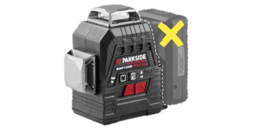 LIDL: PARKSIDE PERFORMANCE Laser en croix sans fil 20V PKLLP 3360 A1 - 3 lasers 360°, vert, ±0,2 mm/m à 59