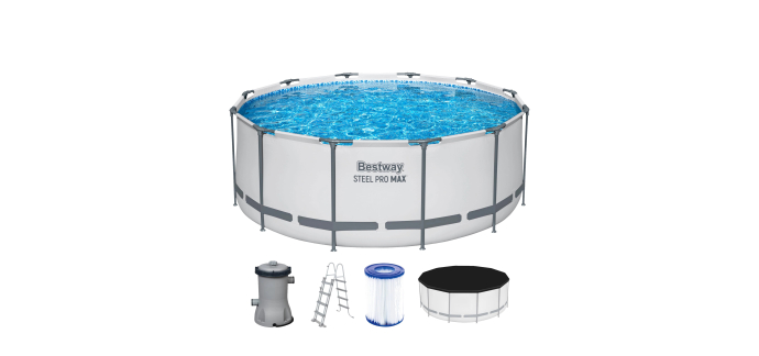 Amazon: Piscine Bestway Steel Pro Max à 223,95€ (au lieu de 333,84€)