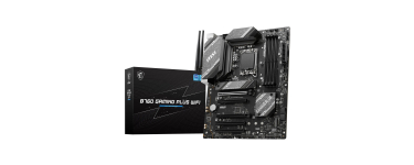 Amazon: Carte mère MSI B760 Gaming Plus WiFi - ATX, LGA 1700, DDR5 à 94,99€ (au lieu de 123€)