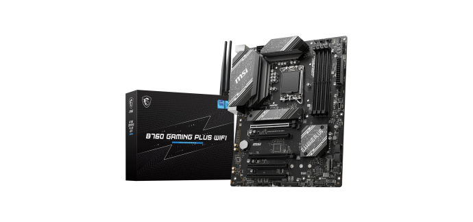 Amazon: Carte mère MSI B760 Gaming Plus WiFi - ATX, LGA 1700, DDR5 à 94,99€ (au lieu de 123€)