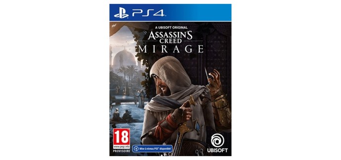 Amazon: Assassin's Creed Mirage (PS4) à 19,90€ (au lieu de 29,99€)