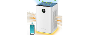 JoyBuy: Purificateur d'air JAFANDA - 1190 pi², HEPA H13, WiFi/Alexa, 23 dB à 89,91€ (au lieu de 129,90€)