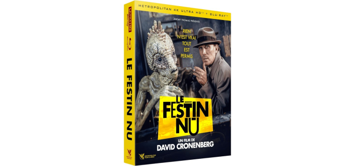Amazon: Le Festin Nu Coffret Digipack Collector 4K à 14,99€ (au lieu de 35,1€)