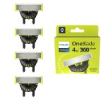 Amazon: Philips OneBlade 360 - Lot de 4 lames de remplacement à 34,99€ (au lieu de 46,76€)
